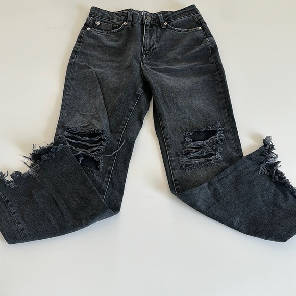 BDG Urban Outfitters Black Distressed Jeans - Picture 1 of 10